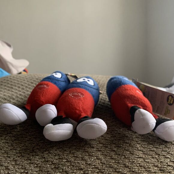 Just for Laughs Contagious Giggling Red Blue Happy Pill Plush *Works* LOT OF 3 - Picture 6 of 10